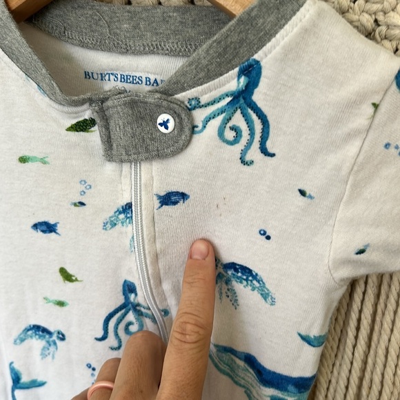 Burt’s bees baby 24mo Blue and Gray Kids One Piece - Picture 2 of 5